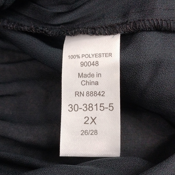 Only Necessities Sheer Pleated Button Top - Picture 9 of 9